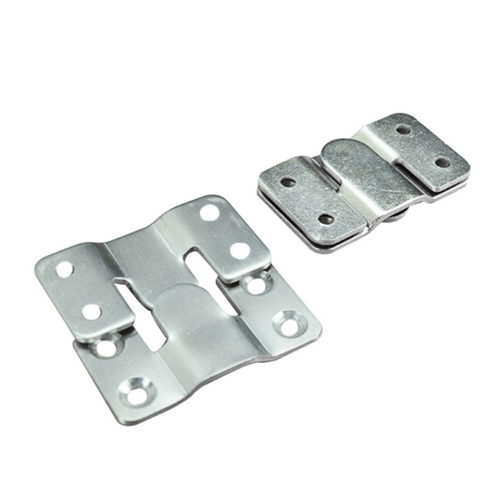 Juego De 20 Ganchos Metálicos Para Pared - Con Tornillos, Medidas 45x15x2 Mm. Ideales Para Colgar Ropa, Herramientas O Fijar Lonas En Remolques.
