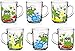 Produktbild Kindergläser mit Griff Set 6 Teilig Trinkgläser Frosch Motiv 220ml Teegläser Kakaogläser aus Glas Kindertassen stabil