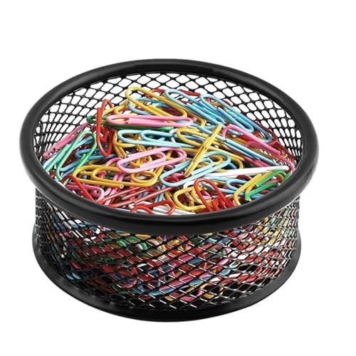 CGACCSD Soporte de papel para escritorio, soporte de clip de carpeta | PERO DE PUERTA DE PACLE DE MESH PARA BURIS | Distribuidores redondos de malla apilables accesorios de oficina