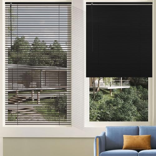 Cordless Venetian Horizontal Blinds No Drill No Tools Blinds for Window Treatment Custom 1