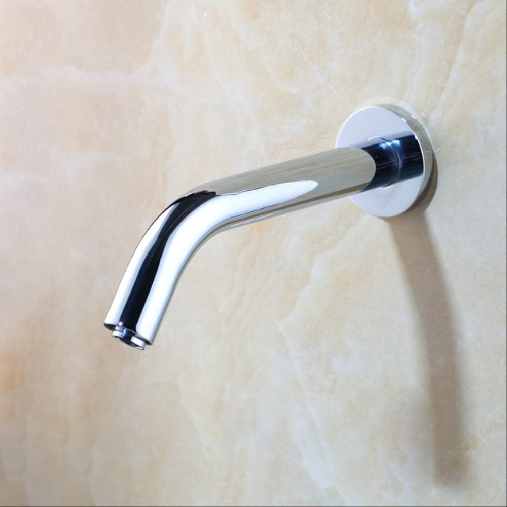 Xazlbiw Chrome Bathroom Faucets Black Gold Wall Mount Sensor Faucet Automatic Hands Free Touch Mixer Sink Tap
