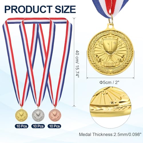 Médailles de récompense avec ruban pour célébration et tournoi