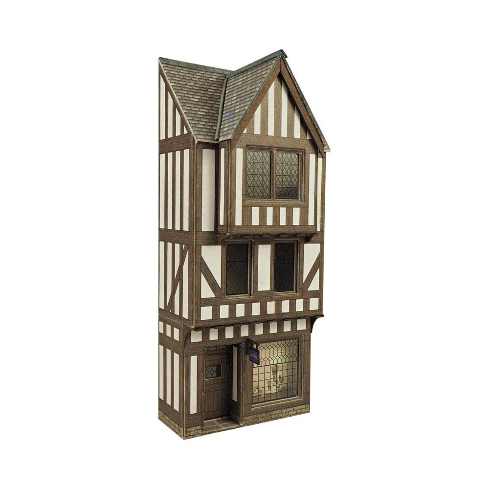 Metcalfe PO421 Low Relief Half Timbered Shop Front Card Kit