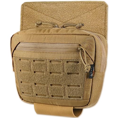 M-Tac Dump Pouch - Molle Pouch for Tactical Accessories - Coyote Admin Utility Drop Dangler Pouch Suitable for Belt Bag - Drop Pouch for EDC for Tactical Vest