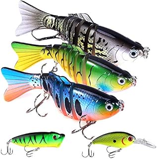 Gimland Fishing Lures for Bass 3.9 inch 7 Segment Multi Jointed Swimbaits Bass