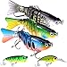 Gimland Fishing Lures for Bass 3.9 inch 7 Segment Multi Jointed Swimbaits Bass Slow Sinking Hard Lure Fishing Tackle Kits Lifelike 5pcs