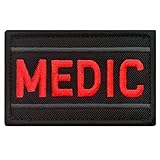 Antrix Medic Medical First Aid EMT EMS Paramedic Body Armor Tactical Embroidered Patch for Clothes Backpack Uniform Pouch Bag Armband Badge Tags Decorative Appliques- 3.15x2
