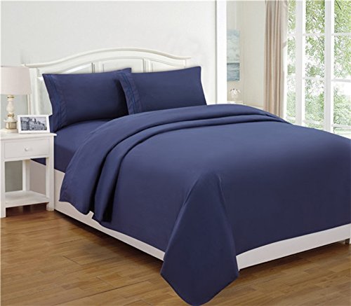 RUVANTI Set di lenzuola in 100% cotone percalle fresco e rinfrescante, per letto king size, traspiranti e resistenti, lenzuola con tasca profonda 40 RUVANTI Set di lenzuola in 100% cotone percalle fresco e rinfrescante, per letto king size, traspiranti e resistenti, lenzuola con tasca profonda 40