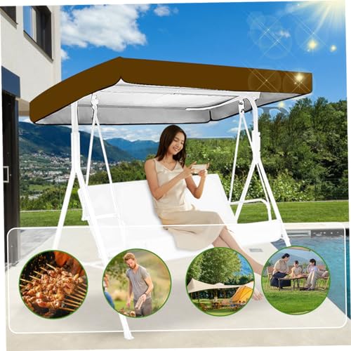 Cubierta impermeable para columpio con protección solar densa para hamaca de patio 5
