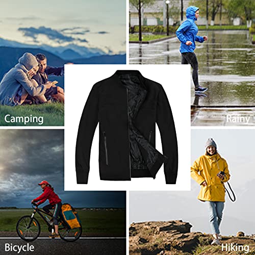 Image of SUNDAY ROSE Mens Softshell Lightweight Bomber Jacket Slim Fit Casual Windbreaker Spring Fall Outdoor Fashion Coat