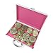 16Pcs Hot Stones Set Hot Rocks Massage Stones Kit with Heater Box for Body Massage (Include Jade 16Pcs)