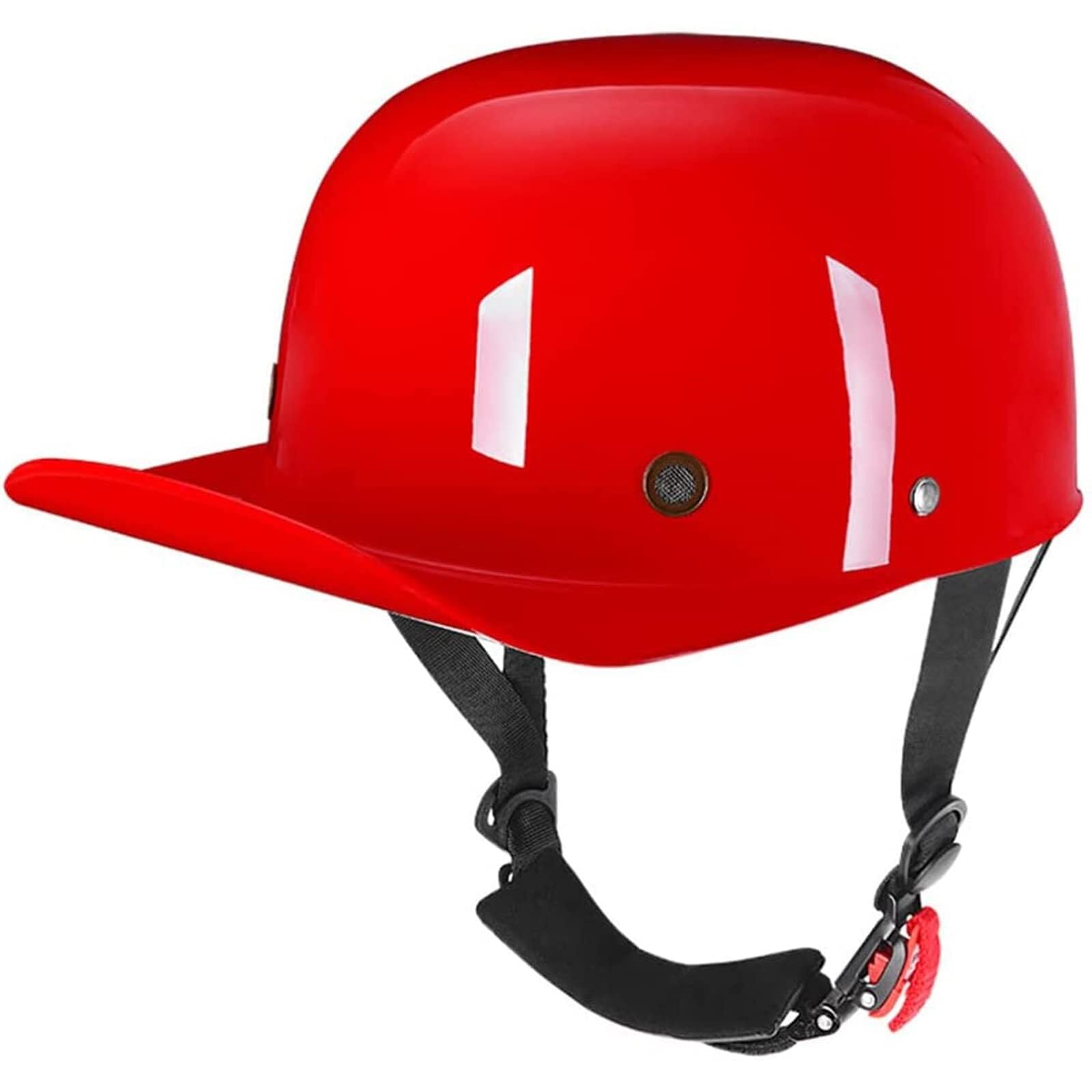 Casque de moto rétro respirant et confortable style casquette de baseball