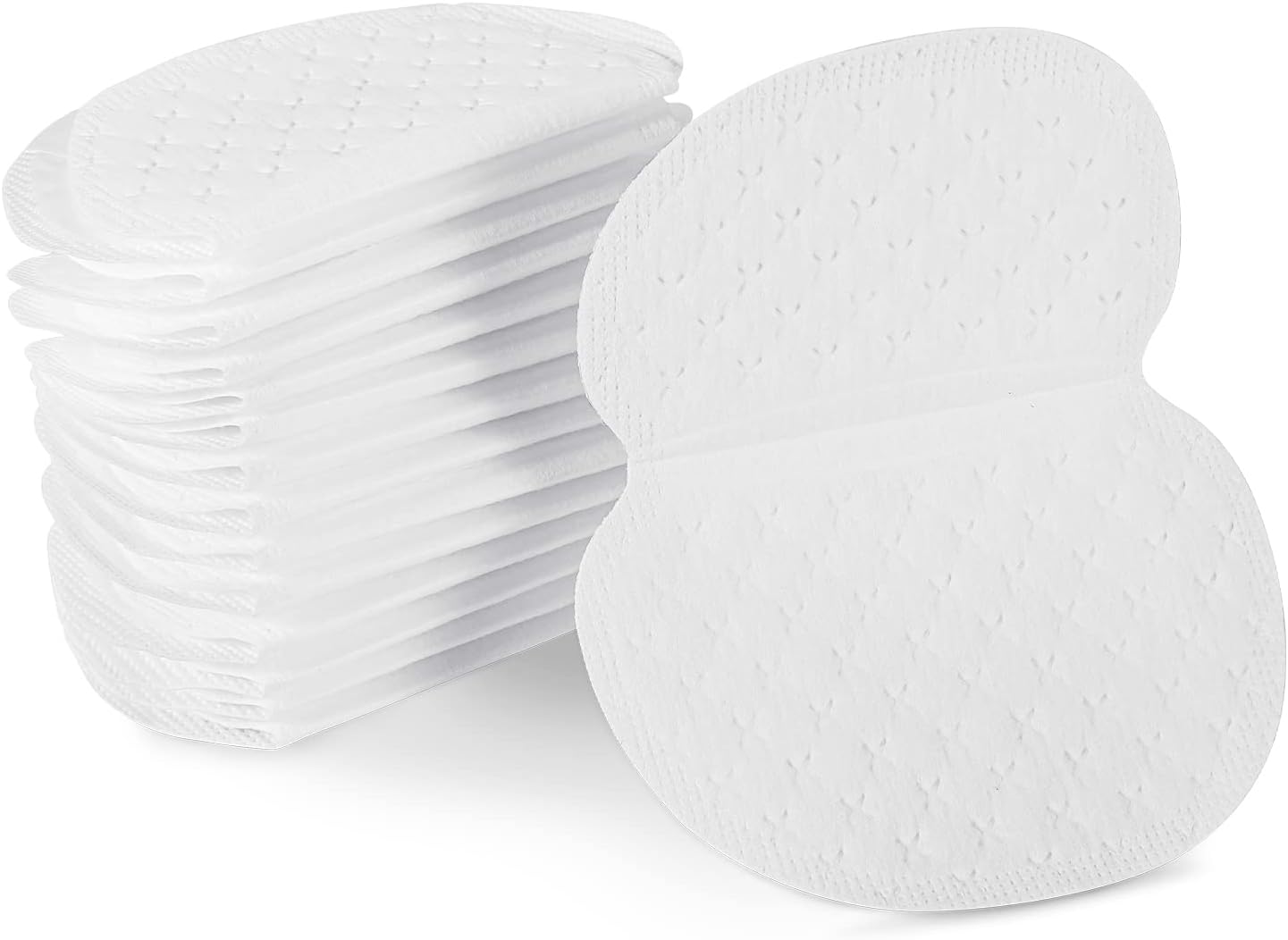 100 Pcs Underarm Sweat Pads, Armpit Sweat Pads for Women and Men, Disposable Underarm Pads for Clothing Sweating Comfortable Unflavored Non Sweat Armpit Protection(5.1 * 3.54 inch, 100)