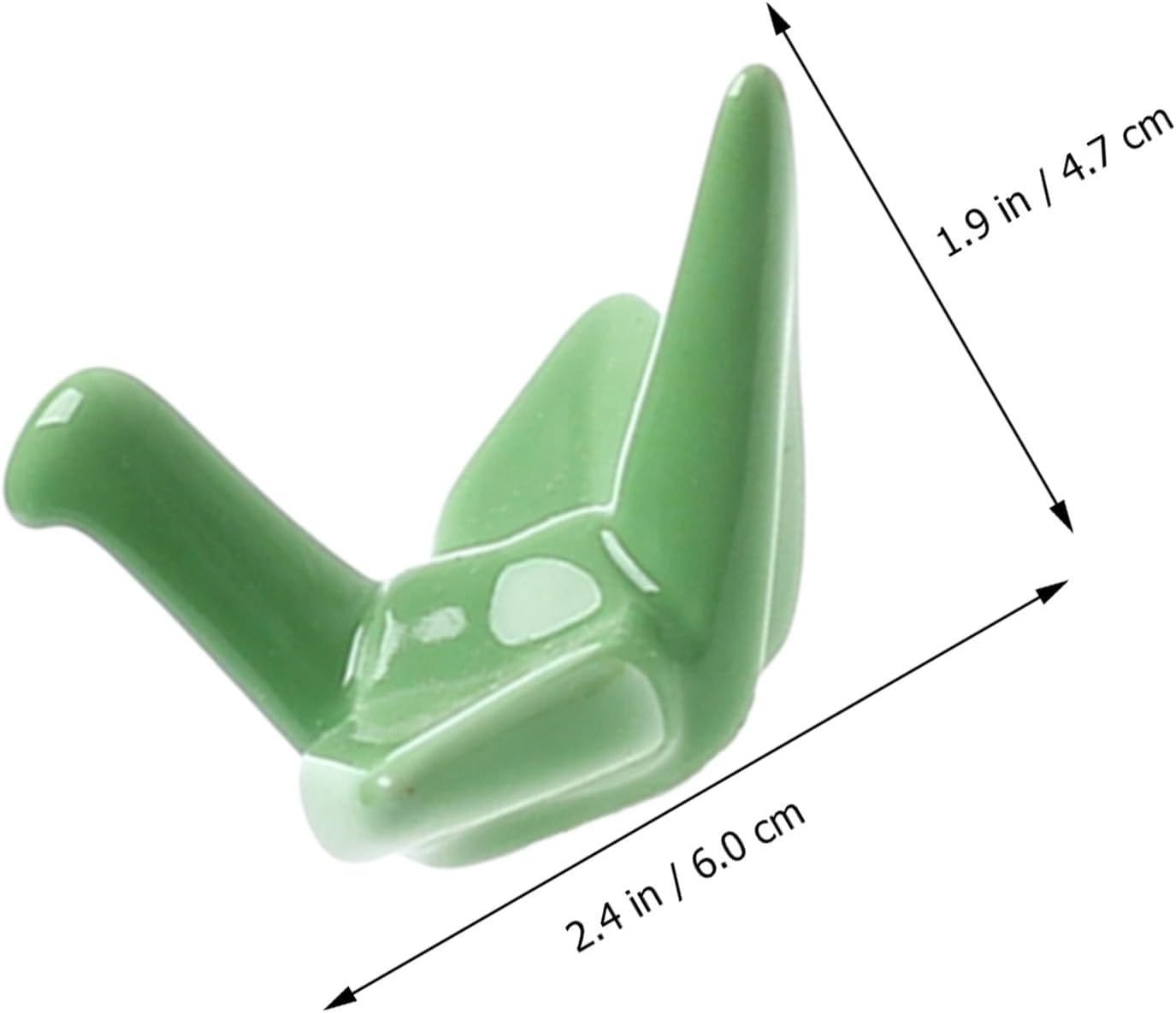 Paper Crane Ceramic Chopsticks Rest Stand 12pcs for Dining Table