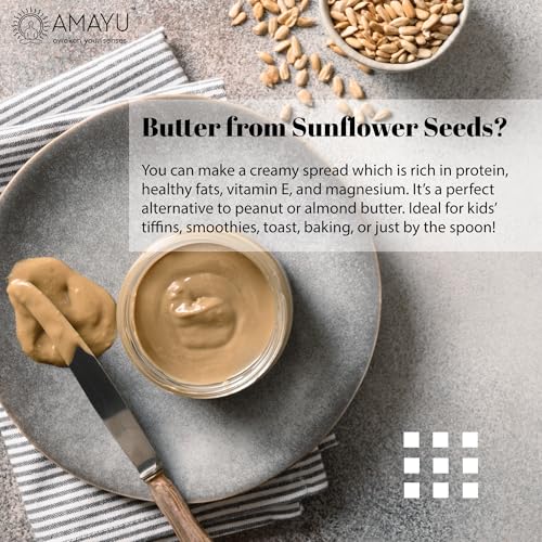 Image of AMAYU Healthy Seeds Combo Pack | Nutrient-Rich Superfoods for Daily Wellness | High in Fiber, Protein & Omega-3 | Premium Natural Seeds for Everyday Nutrition | 200g Each (Sunflower & flax seeds)