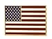 Forge American Flag Lapel Pin Proudly Made in USA- Gold Plated Rectangle Bulk (1 Pin)