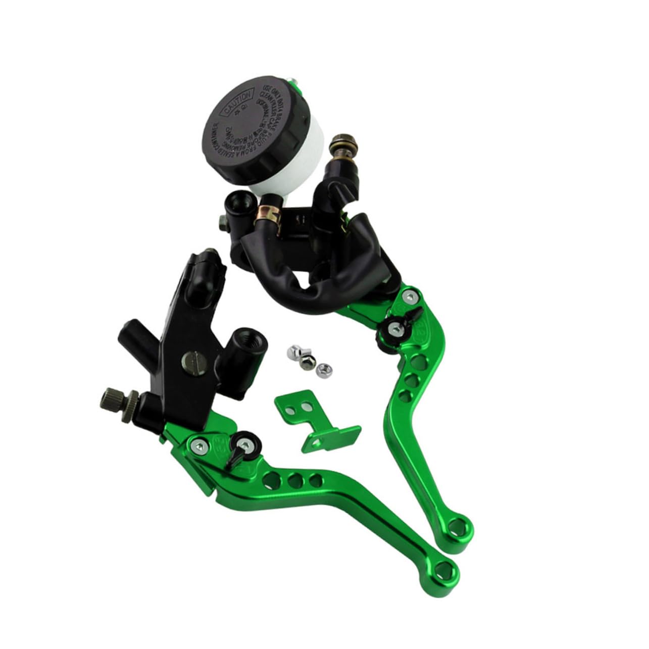 Gatuida Leva Freno e Frizione Moto 7/8 22mm Lega di Alluminio Verde