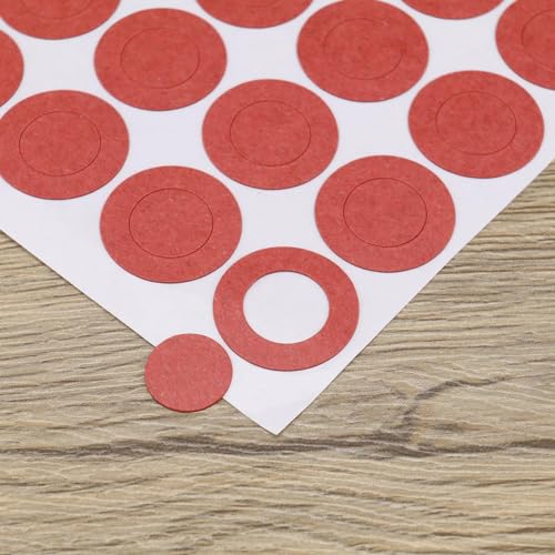 Image of 200pcs 21700 Battery Insulation Gasket Battery Insulation Sheet Lithium Battery Insulating Paper Gasket for Battery Pack Electronic Components Lighting, Red