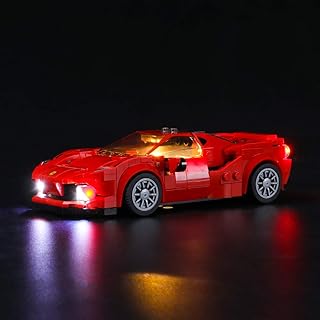 Lightailing Light Set for (Speed Champions Ferrari F8 Tributo) Building Blocks Model - Led Light kit Compatible with Lego 76895(NOT Included The Model)
