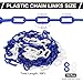PATIKIL Plastic Chain Links, 30 Feet Safety Chains, Blue/White Plastic Chains for Barriers, Crowd Control, Queue Lines, Parking, Fences, Gate, Concerts, and Decoration