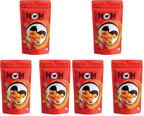 Image of MOM - Meal of the Moment, Roasted Tomato Achaari Makhana (Pack of 6), 52g / 56g Gluten Free | Anti Oxidants | MSG Free | Zero Trans Fat | No added Preservatives and No Artificial Flavours