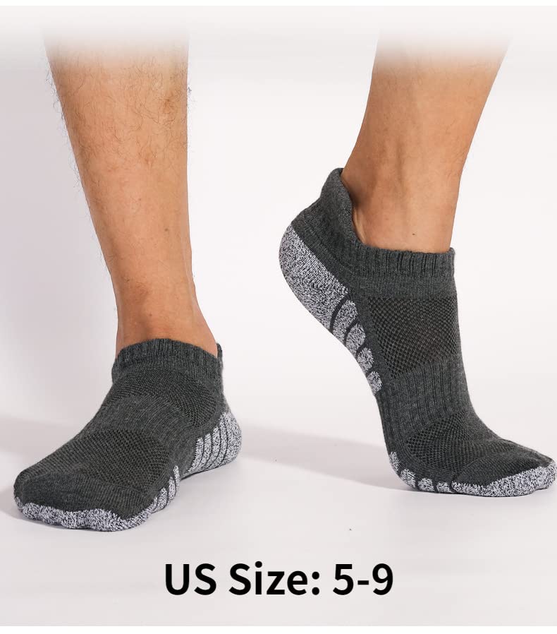 6 Pairs Reinforced Towel Bottom Running Socks, Boat Socks, Anti Slip and Sweat Absorbing2