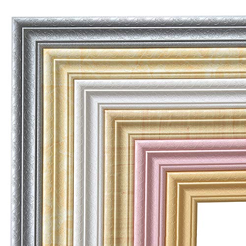 Cozylkx 90\"x 3\" Self Adhesive Flexible Molding Trim, 3D Sticky Decorative Wall Lines Wallpaper Border for Home, Office, Hotel DIY Decoration, White - Thumbnail 6