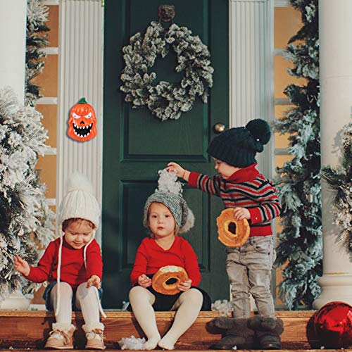 VILLCASE Halloween Campainha de Casa Mal-Assombrada Com Olhos Iluminados E Som Assustador de Anéis d