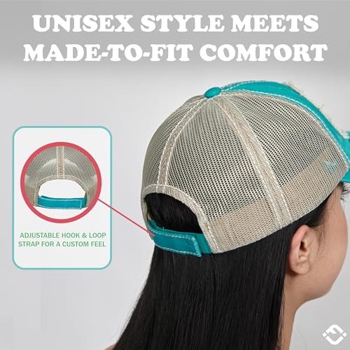Image of Funky Junque Womens Baseball Cap Distressed Vintage Unconstructed Embroidered Dad Hat