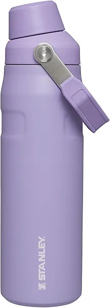 Stanley IceFlow Fast Flow Water Bottle 24 oz | Angled Spout Lid | Lightweight and Leakproof for Travel and Sports | Insulated Stainless Steel | BPA-Free | Lavender