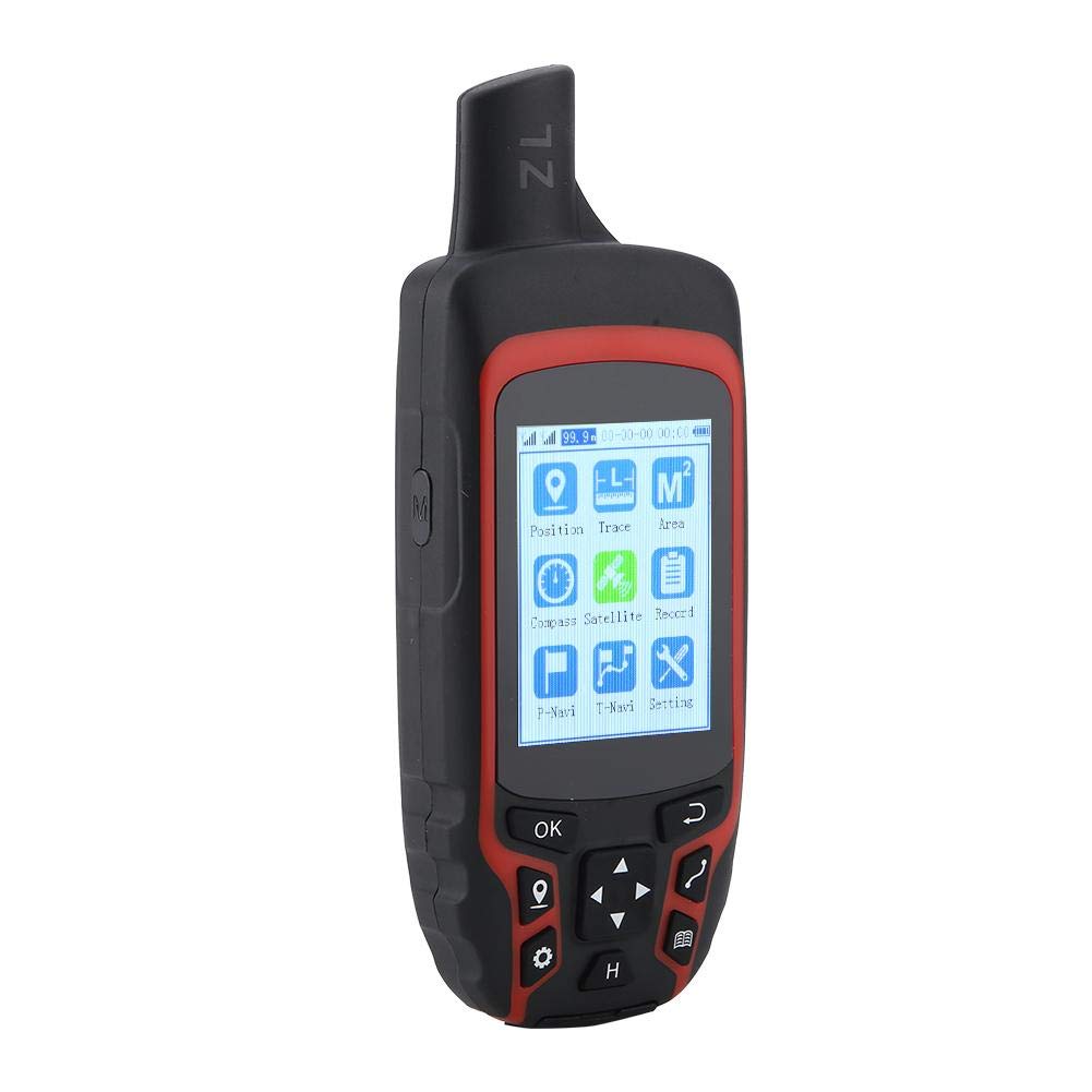 DEWIN Unidad GPS de Mano para Exteriores, A6 Navegador GPS de Mano USB Recargable Senderismo GPS Localizador Rastreador