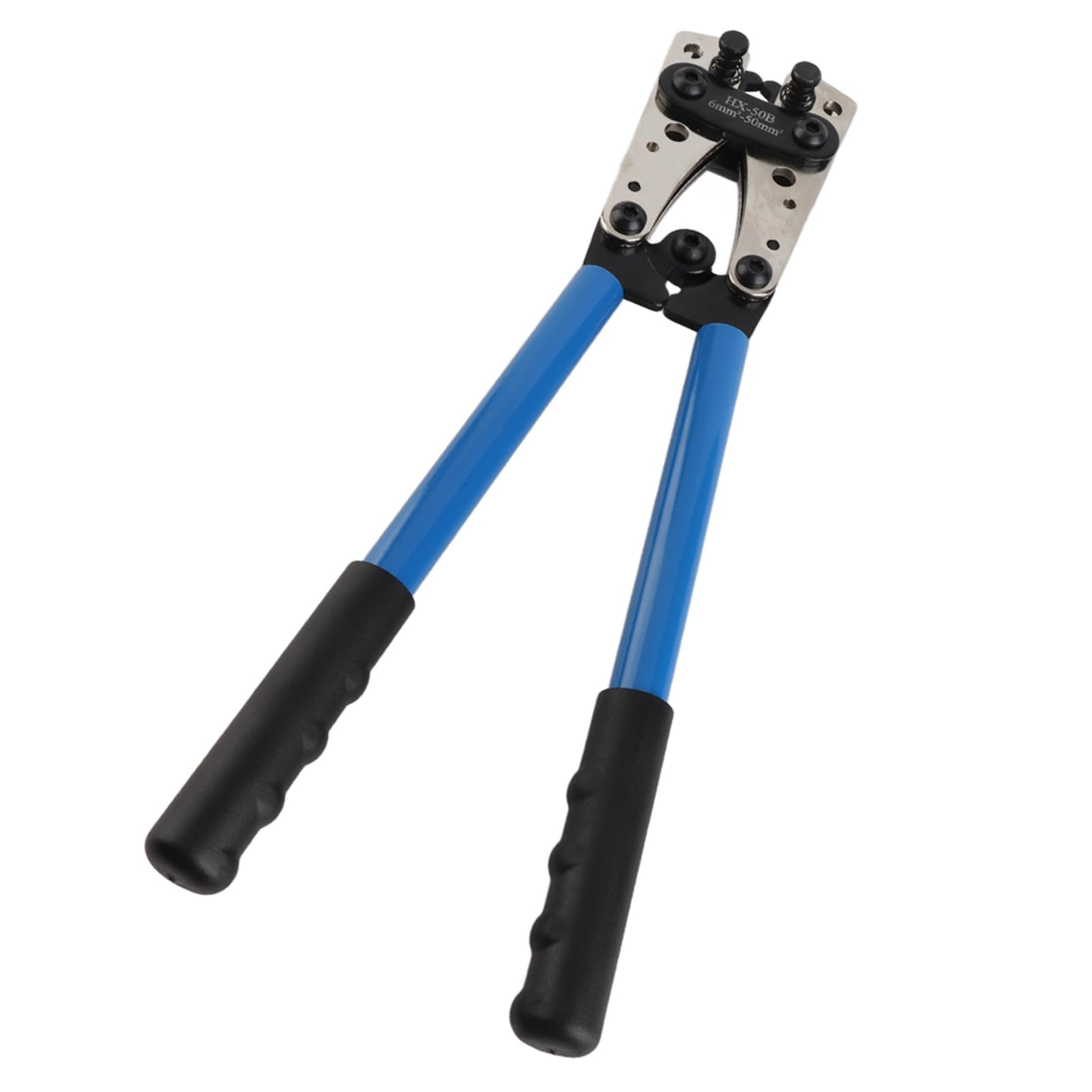 GOTOTOP Pinza Crimpatrice Professionale, 6-50 mm², Crimpatrice Esagonale per Cavi Batteria, Blu