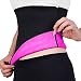 HAMACTIV Neoprene Neotex Slimming Belt Hot Shapers Waist Trainer Corset Trimmer Cincher for Weight Loss Women & Men (Rose red, L)