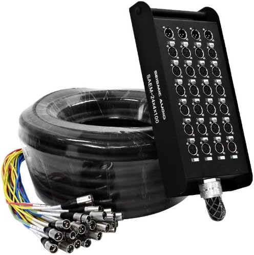 Harmony Audio HA-SB40100 Pro Stage XLR Snake Cable Box 40 Channel - 100 Feet (36 Send, 4 Returns