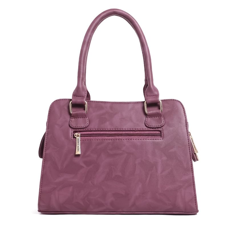 WOMEN MARKS Women's Polyurethane Barfi,With Internal Pocket,With Pretty Look For Women (Purple),Shoulder Bag 4