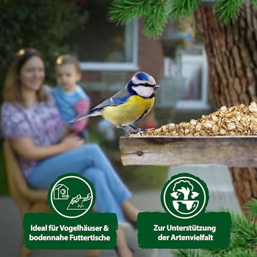 Eggersmann volaris Haferflocken 2 kg – Vogelfutter für Wildvögel – Haferflocken ideal auch als Tierfutter für Igel, Kaninchen & Nager – Wildvogelfutter geeignet für die Ganzjahresfütterung