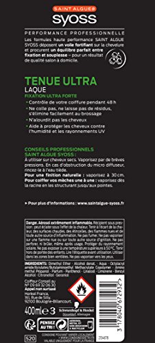 Laque cheveux coiffant Syoss aérosol 400ml fixation forte - 2