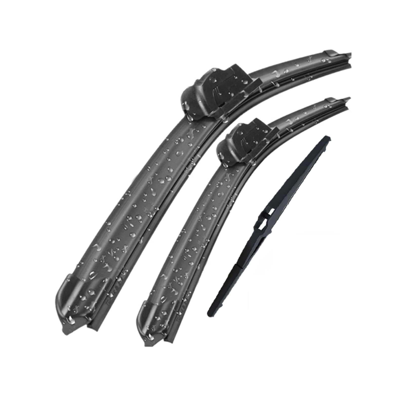 Balais D'essuie-glace Alca Pour Mazda 3 2009-2014 - Lot De 2 Plats, Longueurs 60 Cm (conducteur) Et 48.3 Cm (passager) - Montage Crochet, Adaptateur Inclus
