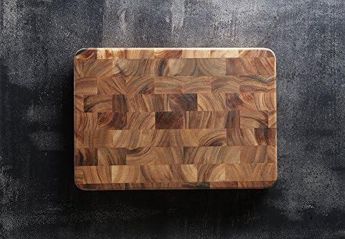 Ironwood Gourmet 28217 Large Charleston End Grain Prep Station, Acacia Wood