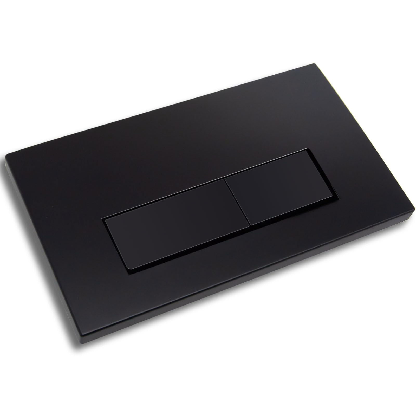 Plaque de déclenchement commande Bouton de chasse d'eau Accessoire pour réservoir de WC Compatible avec Geberit Sigma01,20,30 UP300 et UP320, fonction double chasse(Noir Mat)