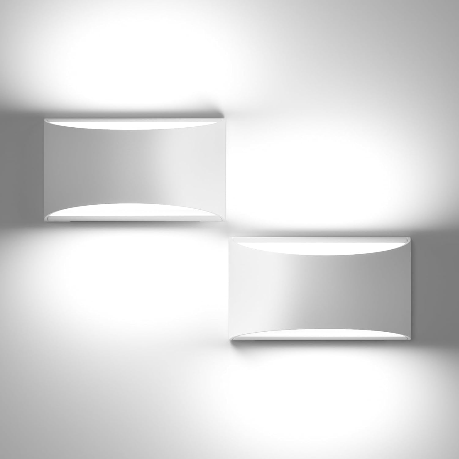 Modern Wall Sconce Set of 2 Led Wall Light Indoor 10W Outdoor