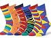 Easton Marlowe Mens - 6 PACK - Colorful Patterned Dress socks - 6pk #5, mixed - bright colors, 43-46 EU shoe size