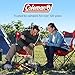Coleman Broadband Mesh Quad Camping Chair with Carry Bag & Cup Holder, Cooling Mesh Back with Adjustable Arms, Great for Camping, Tailgating, Firepits, Patio, & More