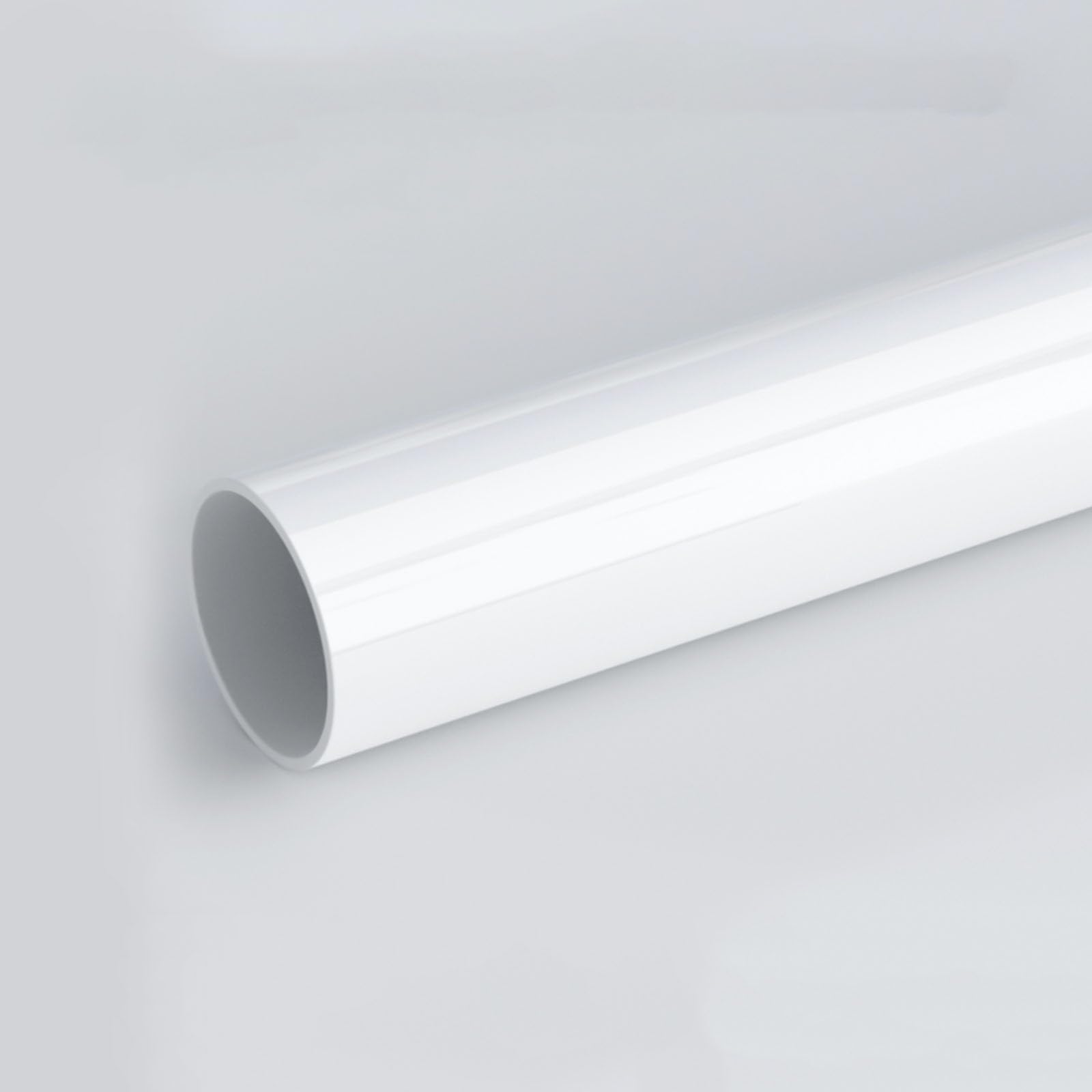 COYOUCO Tubería de PVC 200 mm Diámetro Exterior x 3 mm Espesor de Pared Longitud 0,2 m a 1,5 m Tubería de plástico Duro para Drenaje, mejoras para el hogar 1 Pieza,0.5M