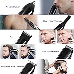 Beard Trimmer for Men, Waterproof Hair Clipper Mustach Trimmer Body Groomer Trimmer Hair Trimmer 12 in 1 Grooming Kit…