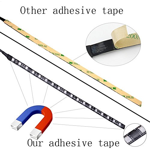 Tira de LED blanca para PC con imán y conector Molex, paquete de 2 miniatura 5