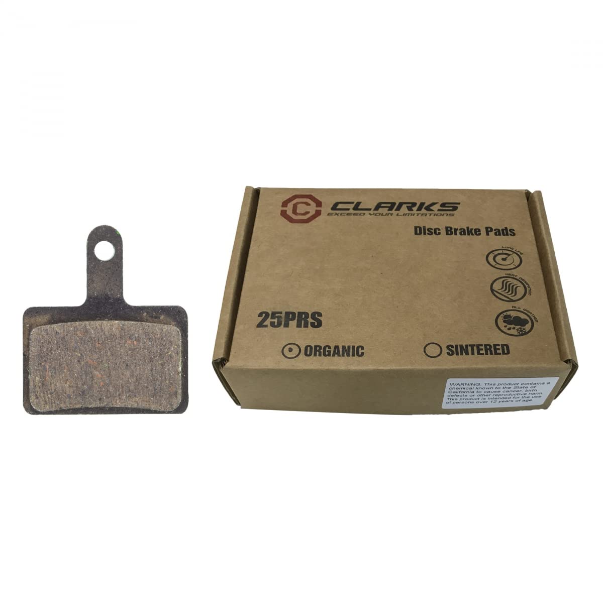 Clarks Zapatos de freno CLK Disco Bandeja Org VX811 bxof 25PR Shi 515/475/525/465/495/395/Draco/clk-s2