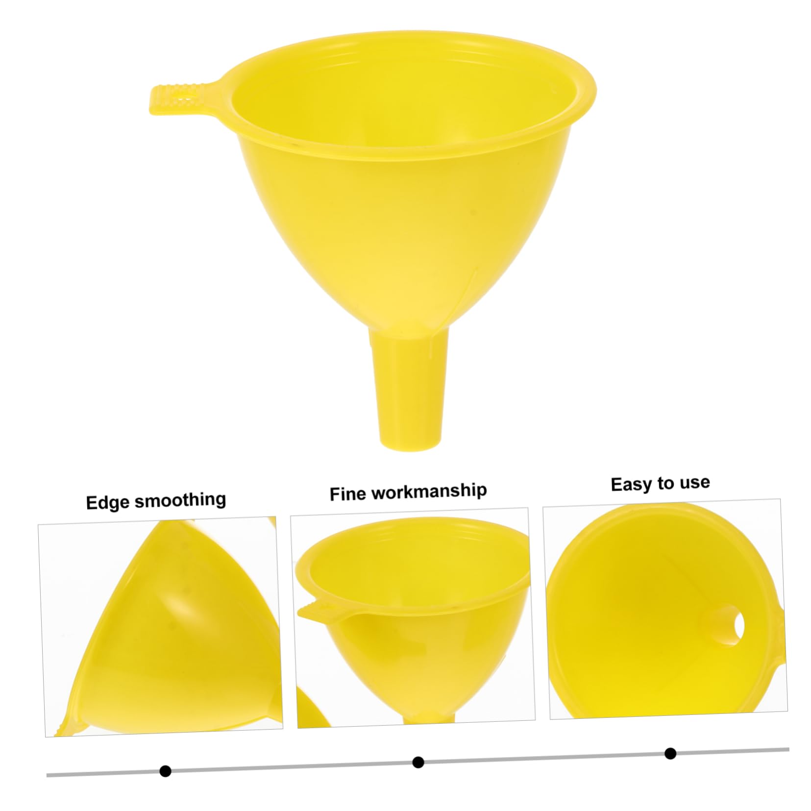 PRETYZOOM 20pcs Mini Funnels for Science Experiments Thickened Plastic Funnel Set Filling Funnel Smooth Surface for Labware and Scientific Projects