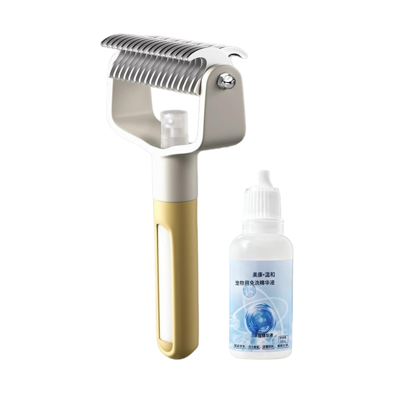 Steam Brush For Dogs | Double Sided Spray Comb For Removing Pet Hair,Steam Brushes For Long Haired Dogs | Small Large Puppy
