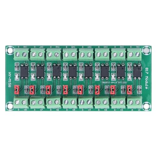 Placa de aislamiento optocoupler de 8 canales, 817, 3,6-30 V, módulos aislantes optoelectrónicos (1)